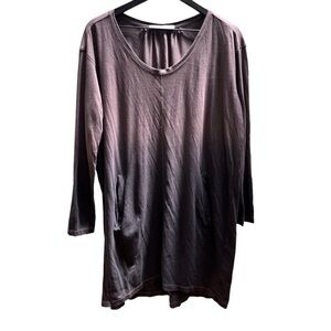 Peruvian Connection ombré t-shirt dress size medium